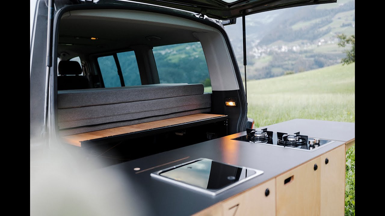 KULTIVAN | Stylische Campingbox f&uuml;r den Van mit Designk&uuml;che und Bettsystem | Made in S&uuml;dtirol