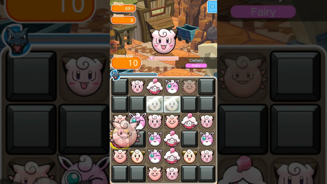 Pokémon Shuffle - Main Stage 686~700 - Platinum Card - 20191128