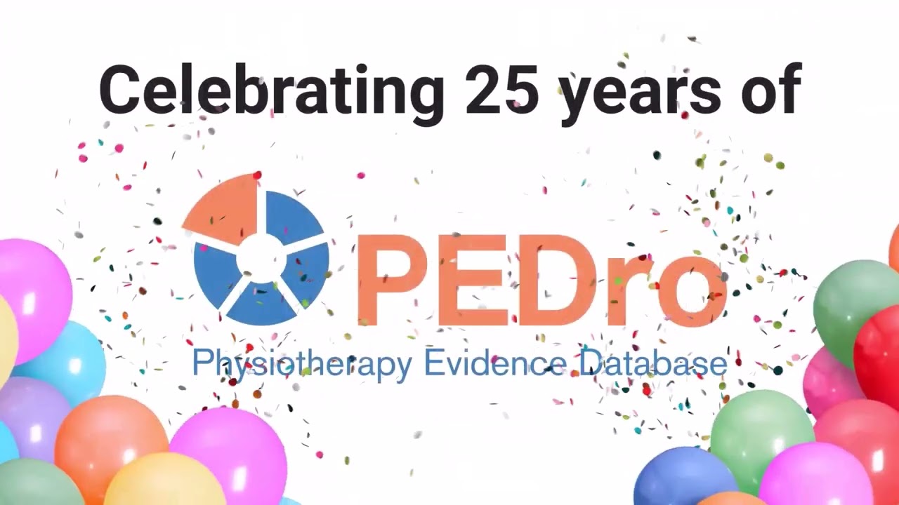Compilation of PEDro 25 anniversary events