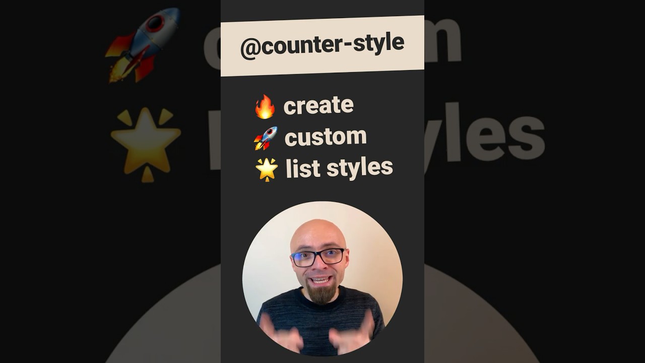 CSS Tips - Custom list styles with @counter-style #css
