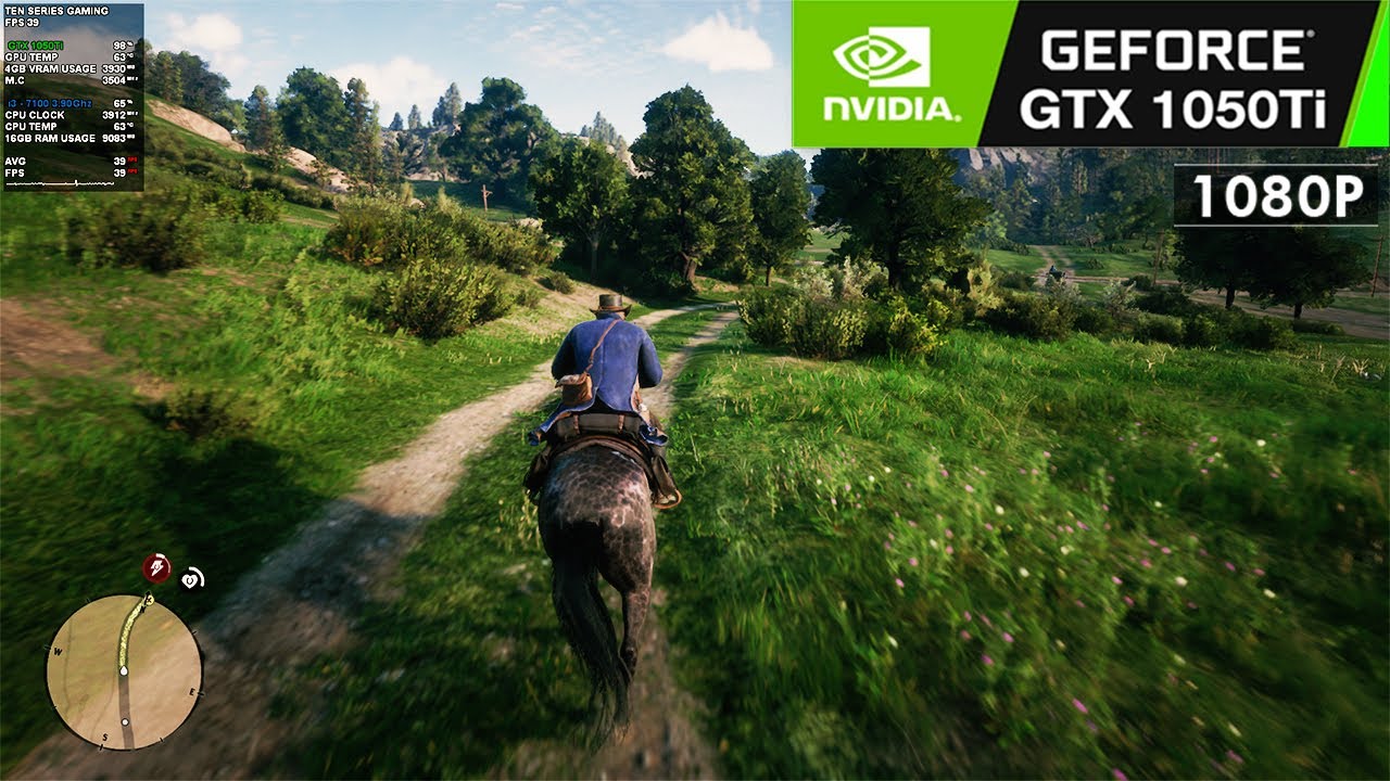 Red Dead Redemption 2: GTX 1050Ti - i3 7100 - High Settings - 1080p -Robbery