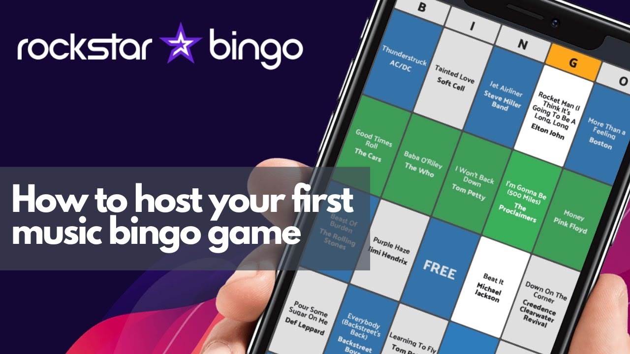 Rockstar Bingo - How to Host your First Music Bingo Game