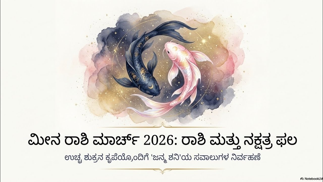 March 2026 ಮೀನಾ ರಾಶಿ ಭವಿಷ್ಯ | Meena Rashi Monthly Horoscope Kannada