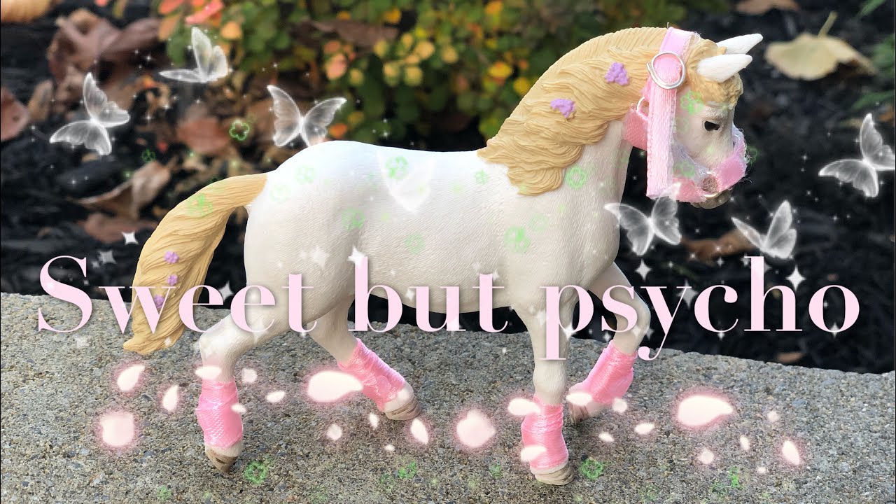 Sweet but psycho-Schleich horse music video #vickycornloveshorses