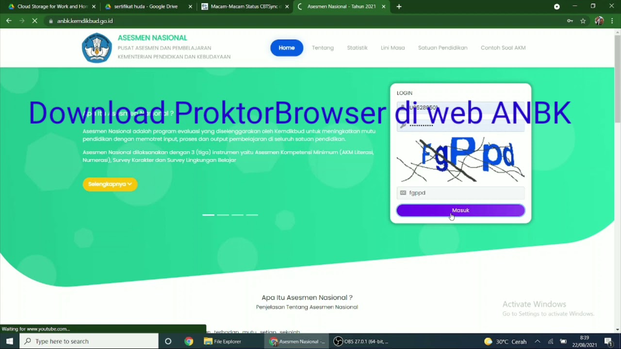 Cara Setting ProktorBrowser ANBK 2021 Moda Online
