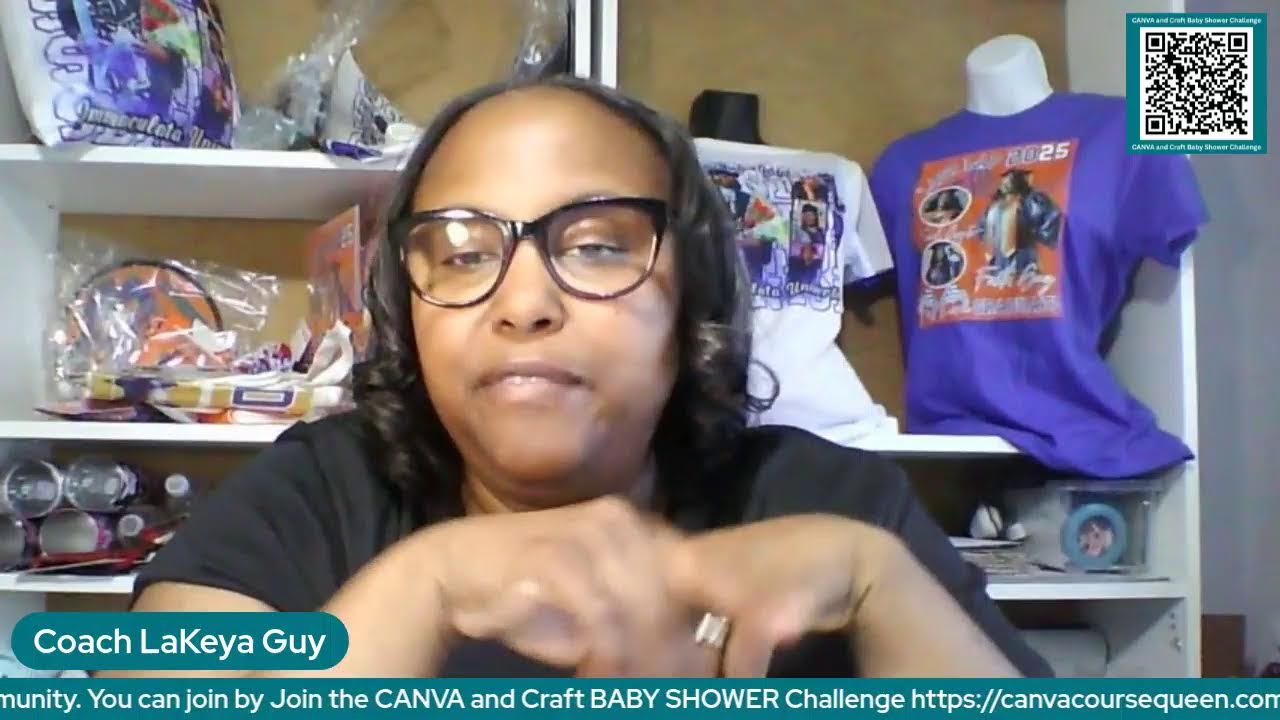DAY 2- CANVA and Craft Baby Shower Challenge