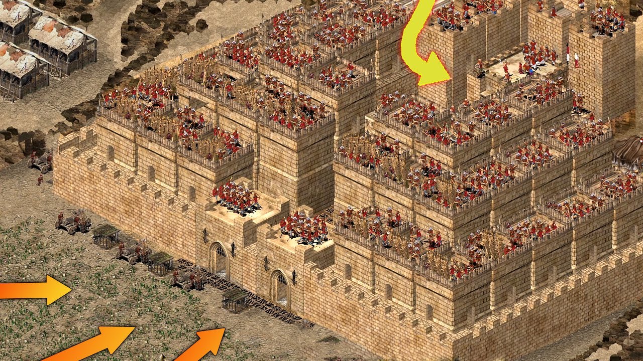 Castle of towers - towers on top of each other | Stronghold Crusader