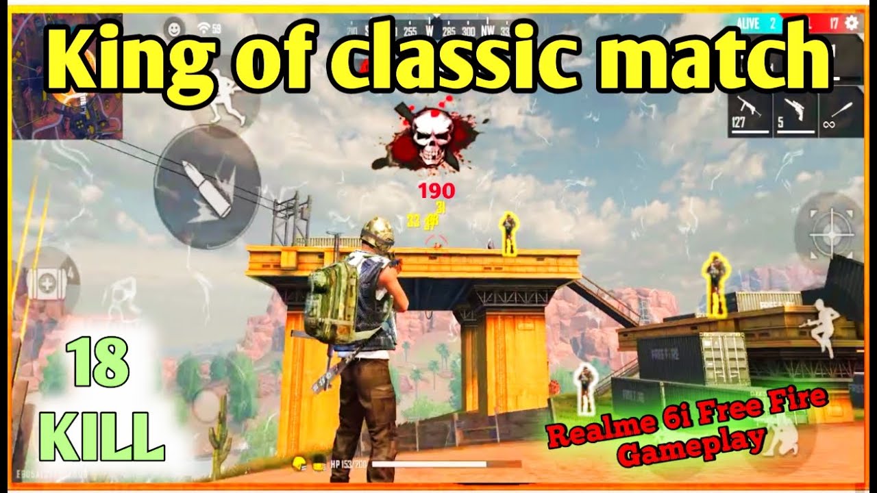 King Of Classic Match || Realme 6i Gameplay || Garena Free Fire || Glister Gaming