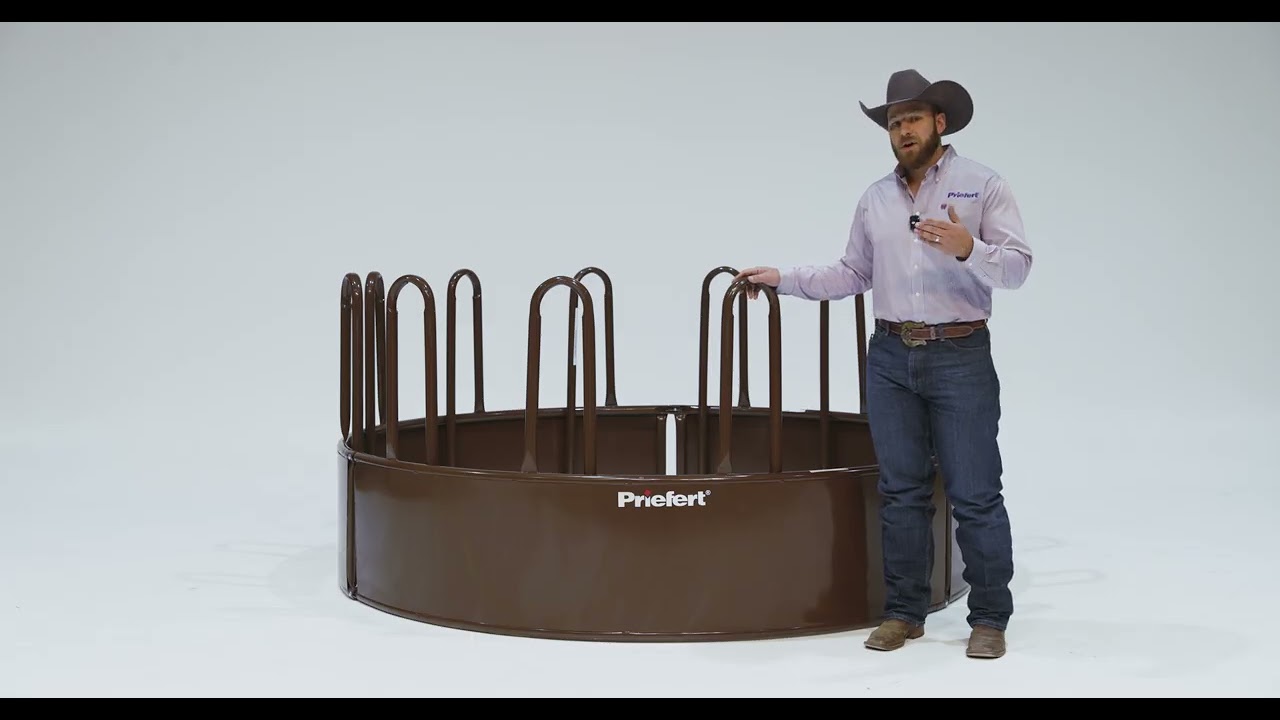 Priefert Tombstone Round Bale Feeder