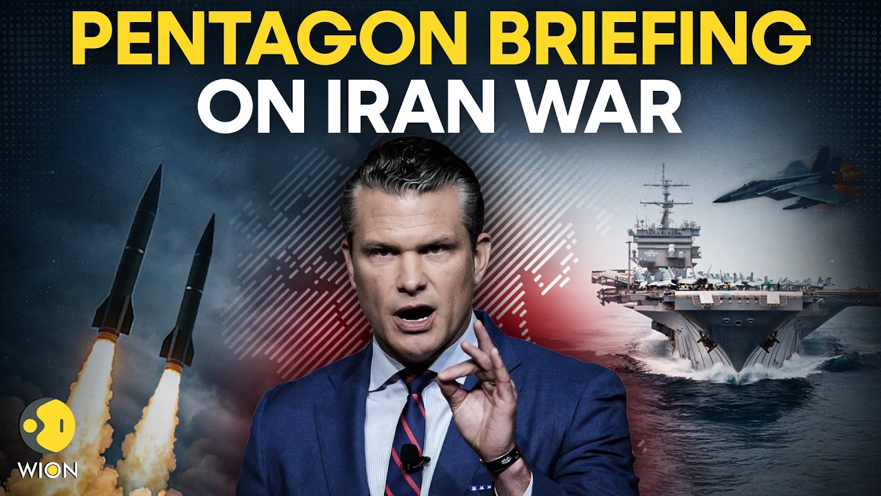 US-Iran War LIVE: US Secretary of Defense Pete Hegseth Briefs Media On Iran War | WION