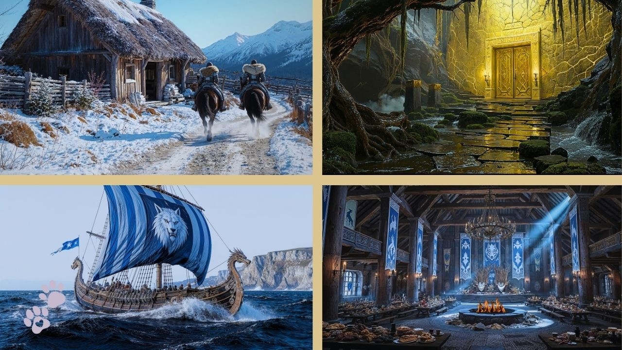 A Curse Carved in Bone World Tour |Book Inspired Ambience  | Viking Winter Kingdom Ambience