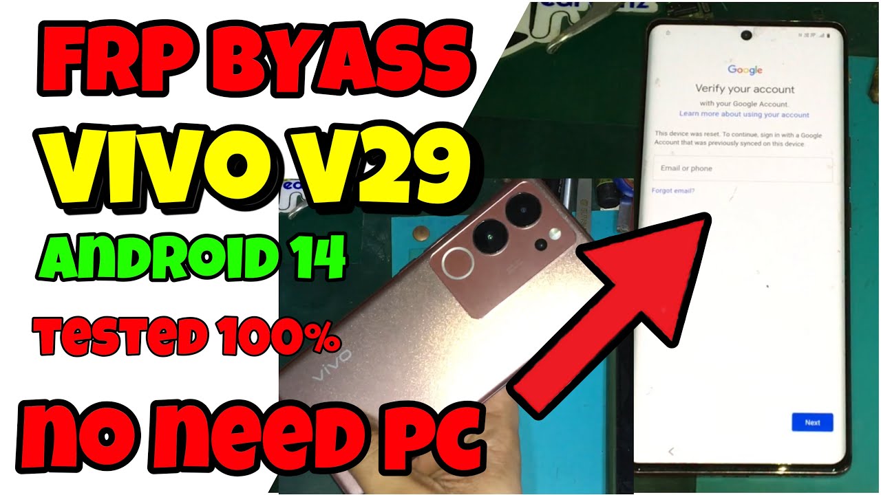 Vivo V29 Bypass Frp Android 14 (2024)