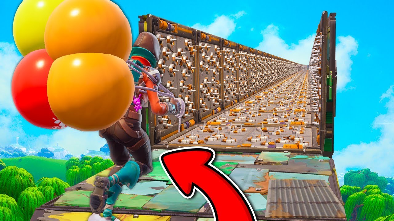 Fortnite ITA - LA GARA DI SALTO IN LUNGO CON I PALLONCINI!!