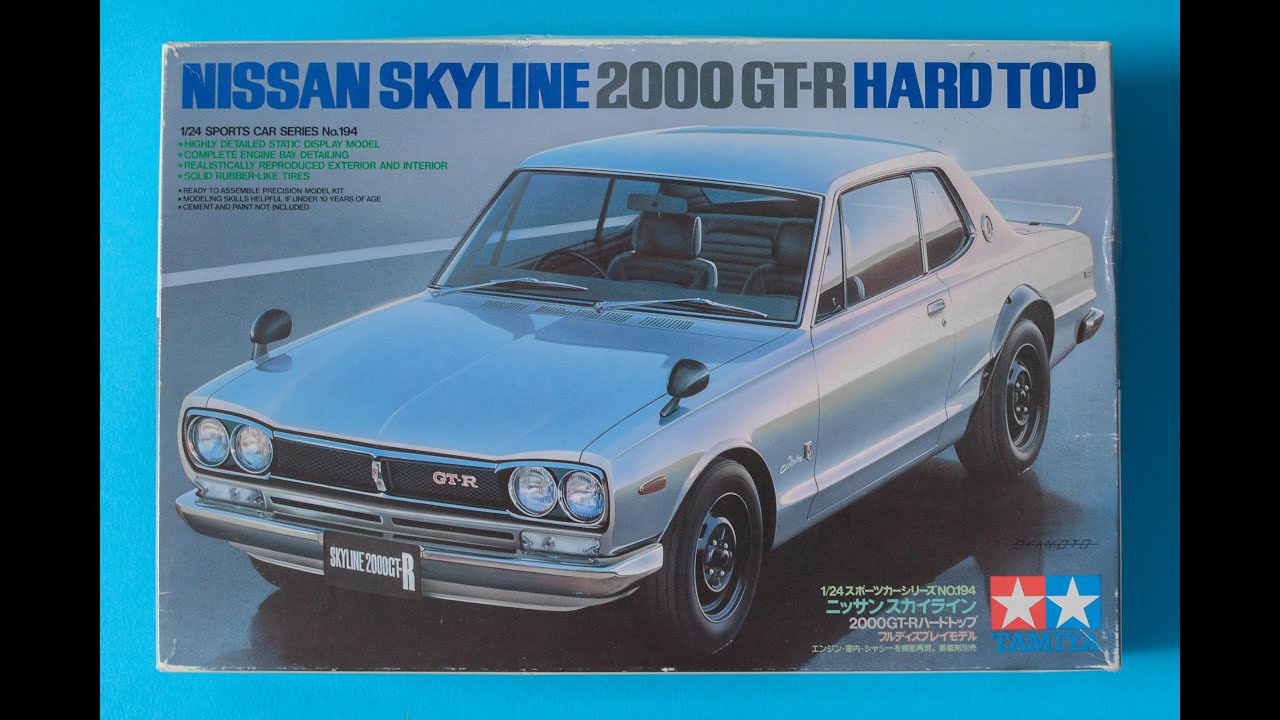 Tamiya 1/24 Nissan Skyline 2000 GT-R Hakosuka Model Kit Unboxing And Review