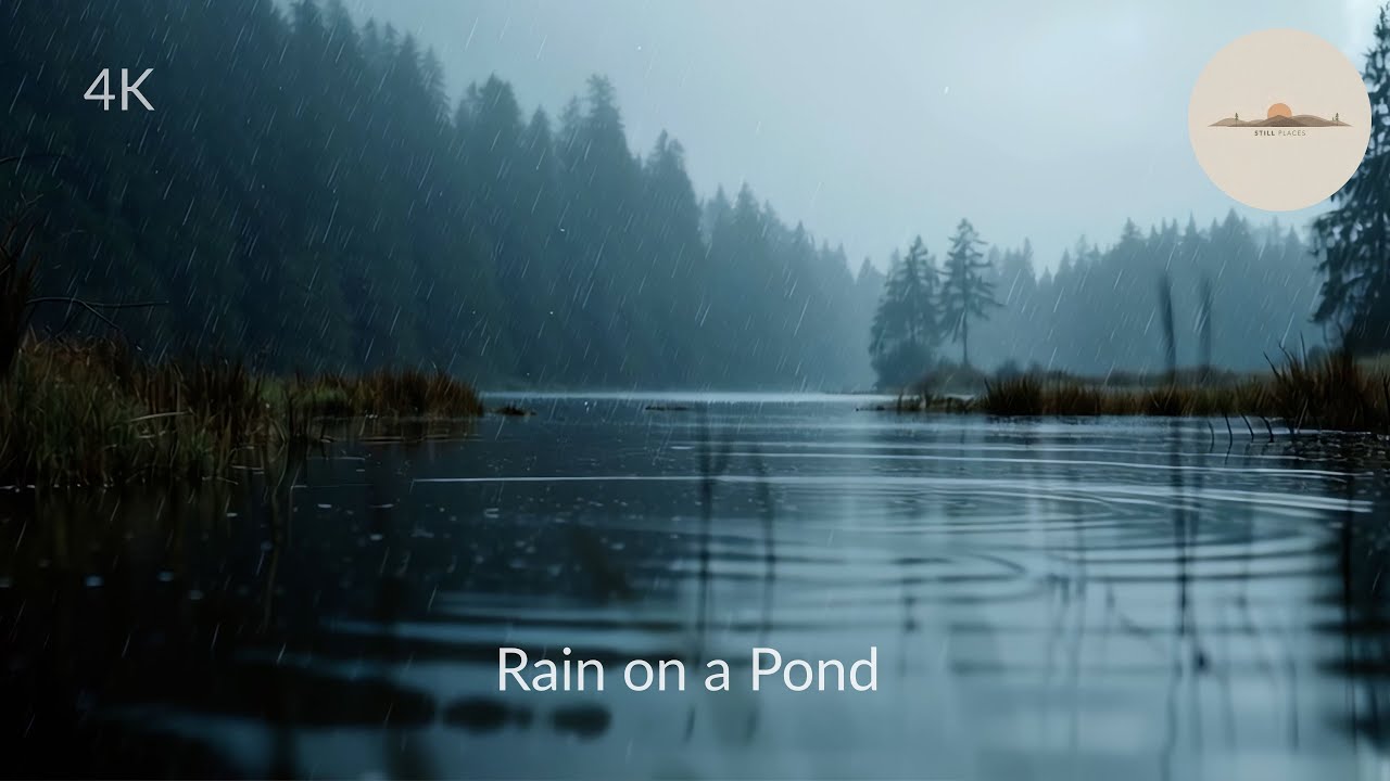 Rain on a Pond | 3 Hours of Peaceful Stillness