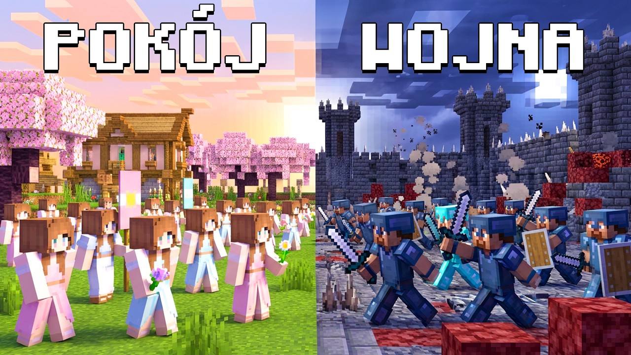 SYMULUJEMY CYWILIZACJĘ KOBIET vs MĘŻCZYZN w MINECRAFT