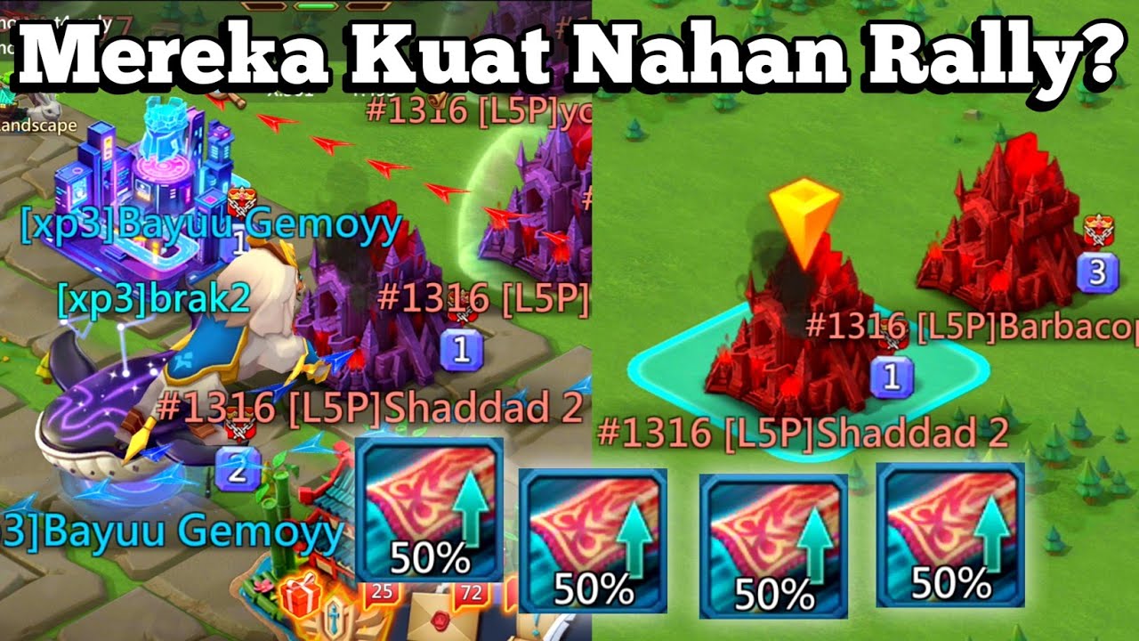Rally Traps Tetep Kita Hajar Pakai Karpet 50% Tanpa Henti - Lords Mobile Indonesia