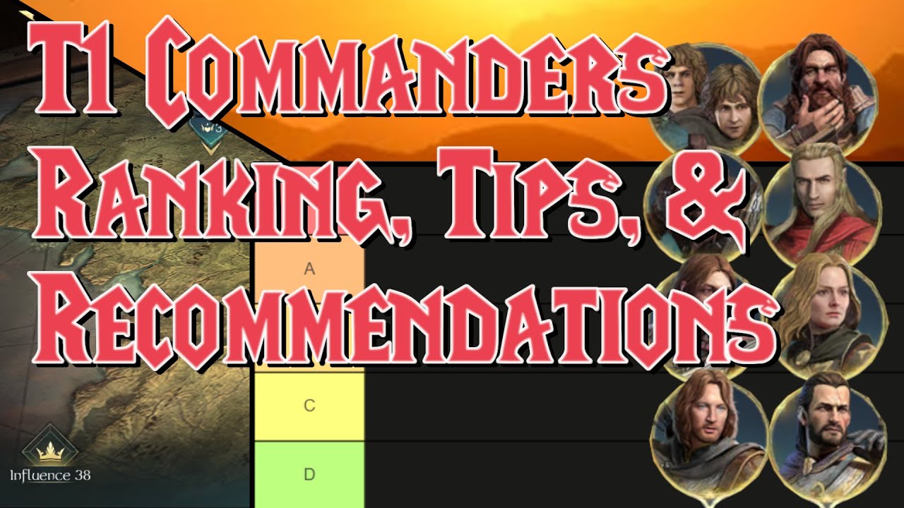 T1 Commanders RANKED with Tips and Best Units for them. | The Lord of the Rings: Rise to War