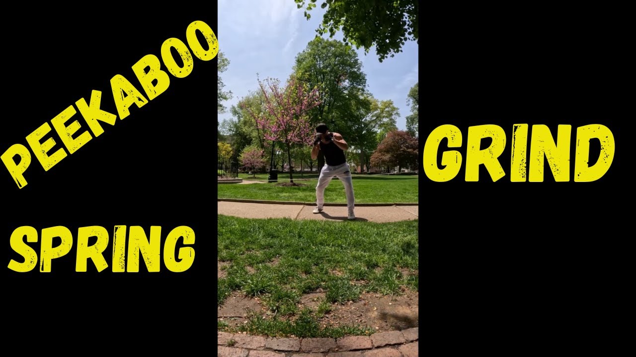 Spring Grind: Peekaboo Boxing Training in the Park on my 15 minute Break!