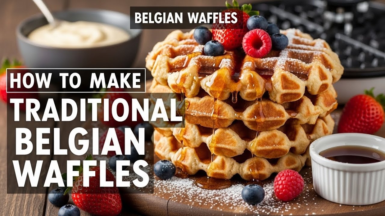How to Make Traditional Belgian Waffles