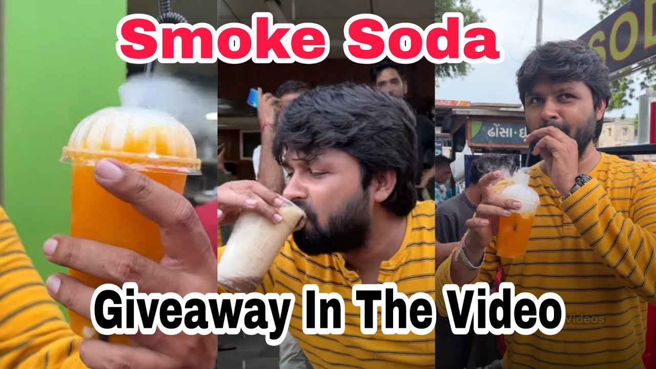 Ahmedabad's FIRST Hookah Fountain Soda | Indian Street Food | Crazy SMOKE soda