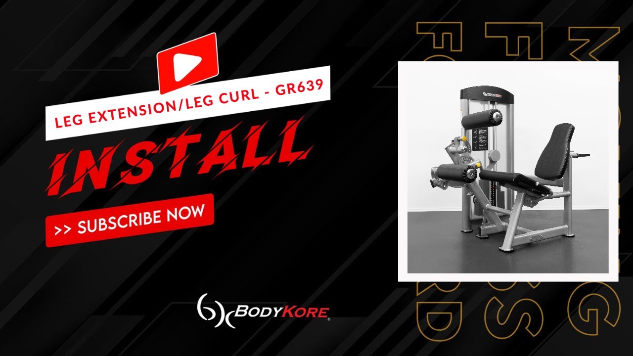 BodyKore GR639 Leg Extension/Curl Combo Machine - Installation Video