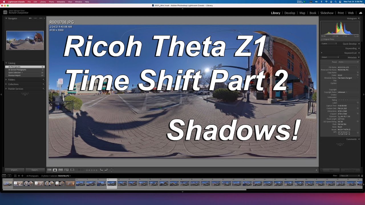Ricoh Theta Z1 Time Shift Part 2 - Watch those shadows!