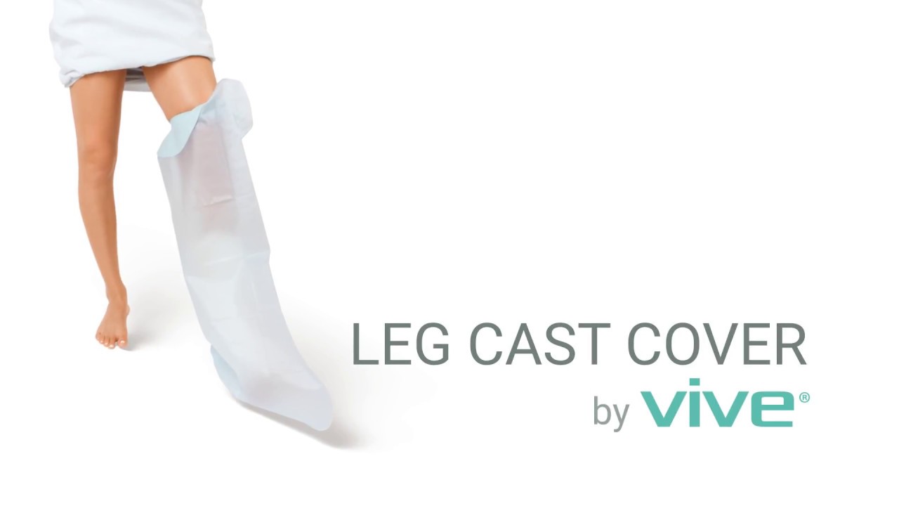Leg Cast Cover by Vive - Waterproof Protector for Shower, Broken Foot - Water Tight Plastic Dry Bag