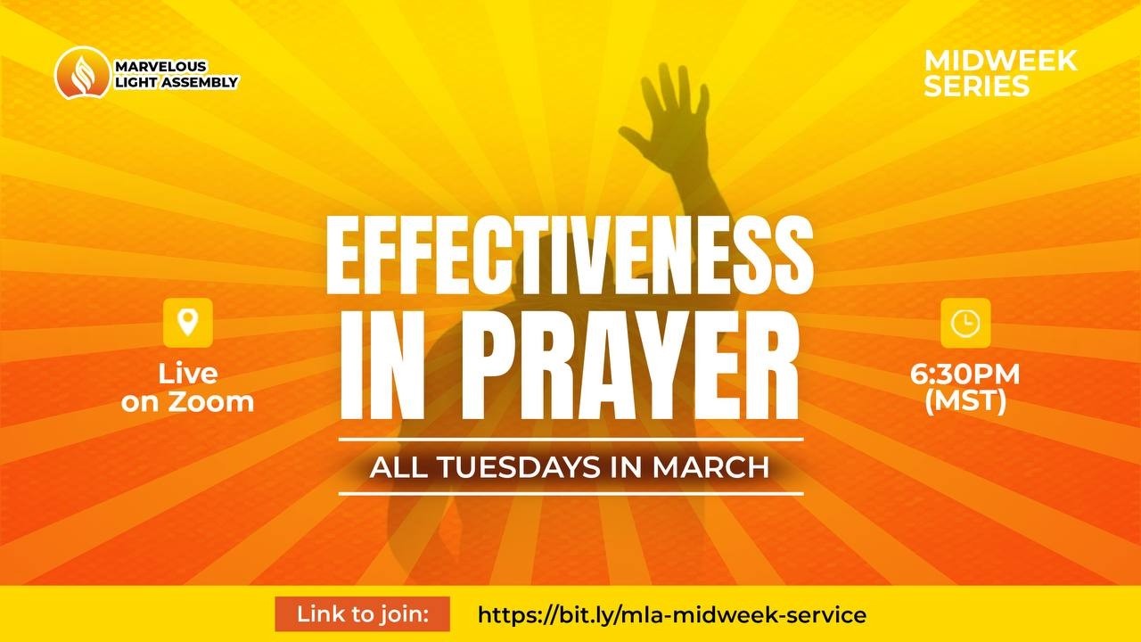 Mid-week service | Effectiveness in Prayer | March 2, 2026