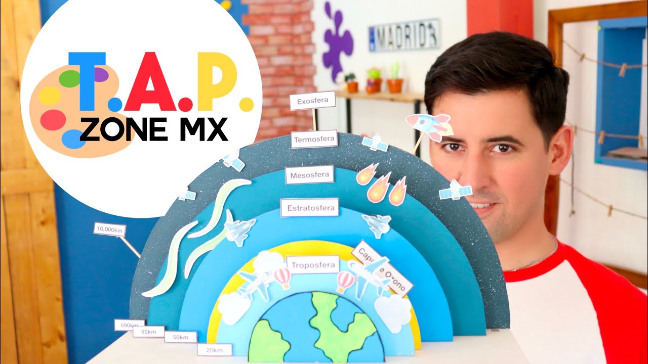 Como hacer la maqueta de Las Capas de la Atmósfera - TAP ZONE Mx