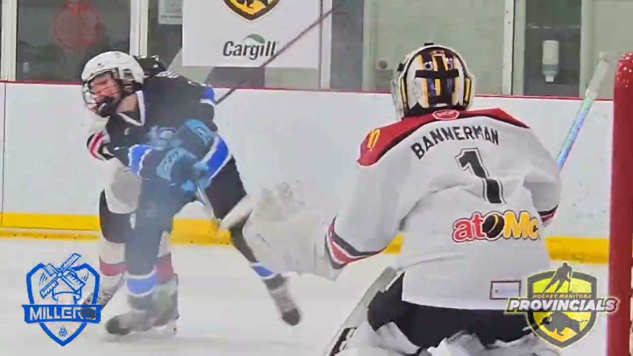  Provincial Game between Steinbach Millers and Springfield IceHawks at winkler centennial arena