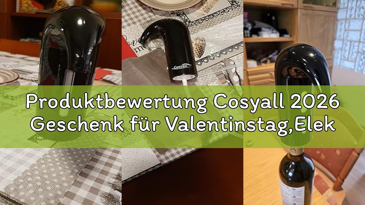 Produktbewertung Cosyall 2026 Geschenk für Valentinstag,Elektrischer Wein Dekanter, Elektrischer Wei