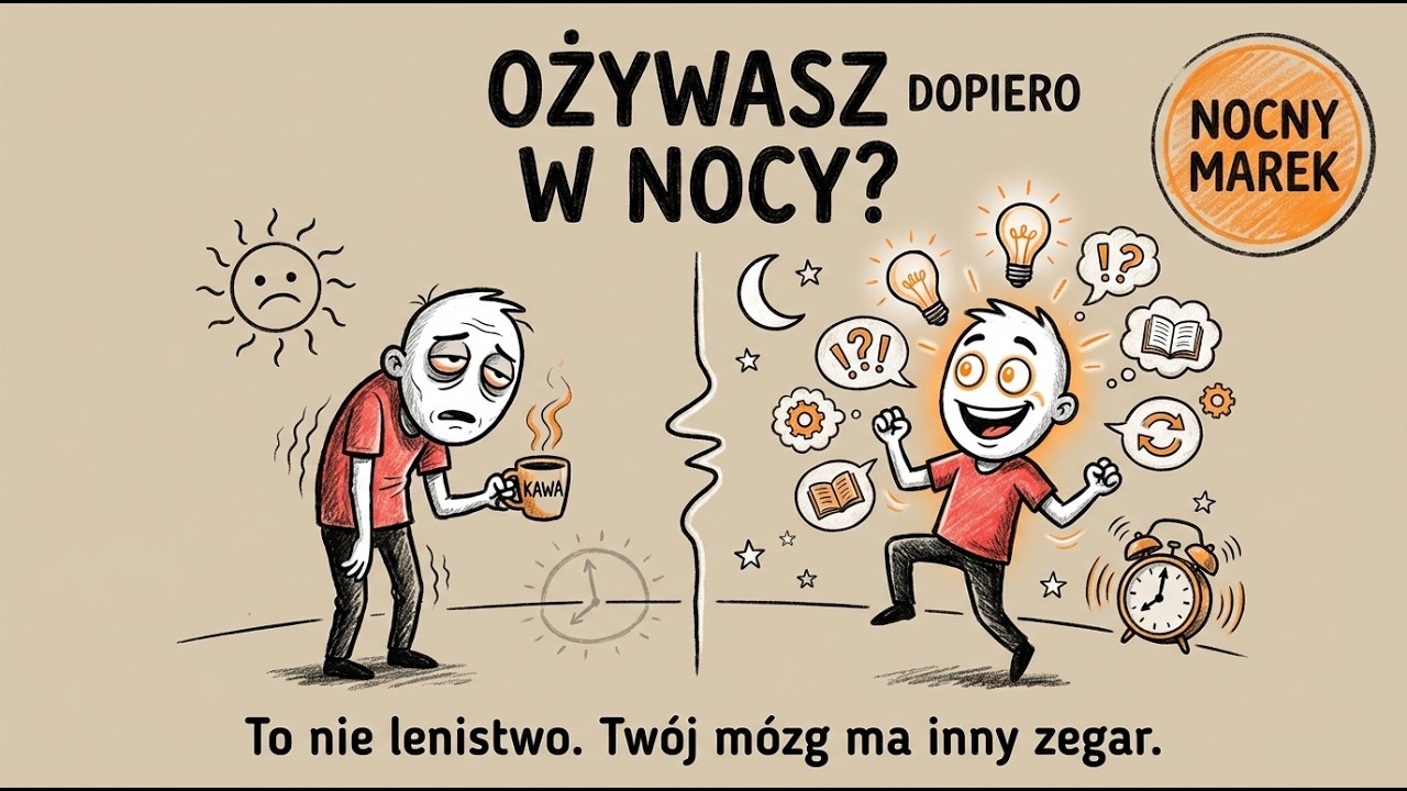 Dlaczego Twój Mózg Ożywa Dopiero w Nocy? (To Nie Lenistwo)