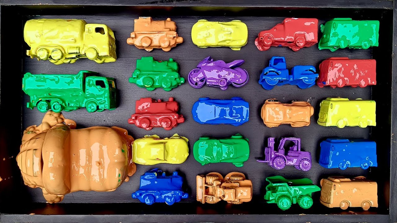 Membersihkan Mobil Mobilan, Truck, Kereta Api, Mobil Balap, Tayo, Buaya, Pemadam Kebakaran, Toy's