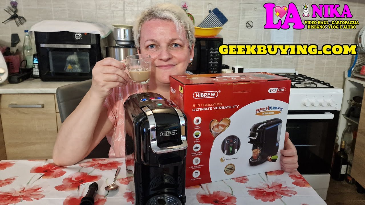 RECENSIONE MACCHINA DEL CAFFÈ HiBREW H2B 5 in 1 UNBOXING E DETTAGLI By Nika