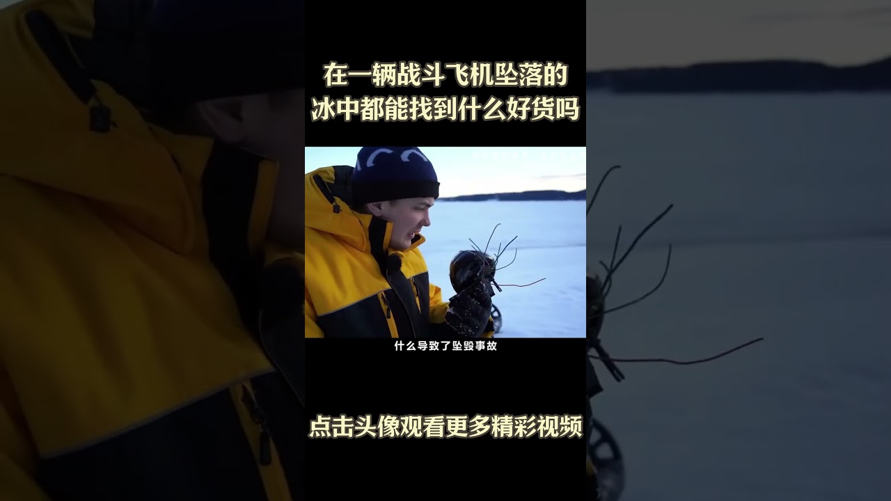 你知道在一辆战斗飞机坠落的冰原中都能找到什么好货吗 #科普 #武器科普 #军事科普