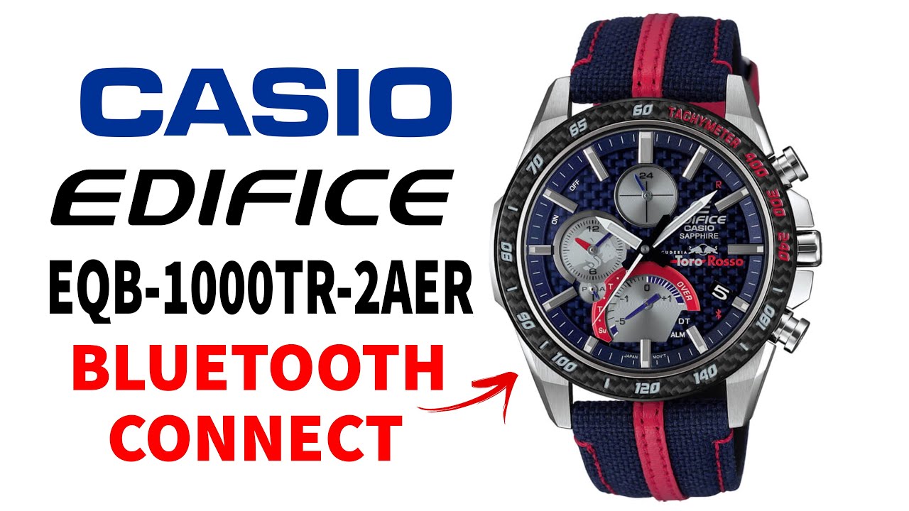 Automatically time set on Casio Edifice EQB-1000TR-2AER with Bluetooth connection 4K