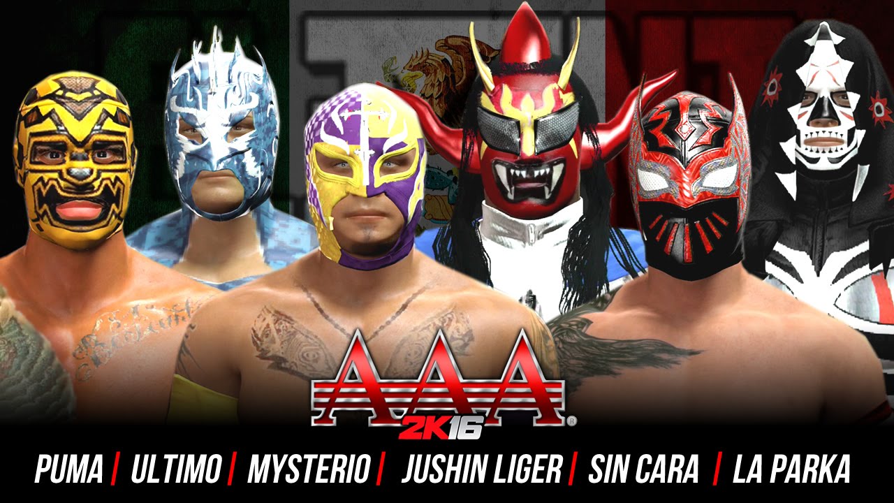 Triplemania 2K16: Sin Cara vs Rey Mysterio vs Ultimo Dragon vs Jushin Liger vs Puma vs La Parka