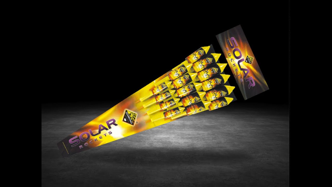 Diamond Fireworks -  Solar Rocket Pack - 15 Rockets