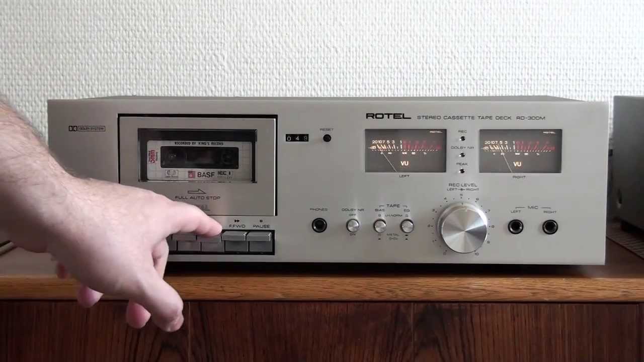 ROTEL RD-300M STEREO CASSETTE TAPE DECK