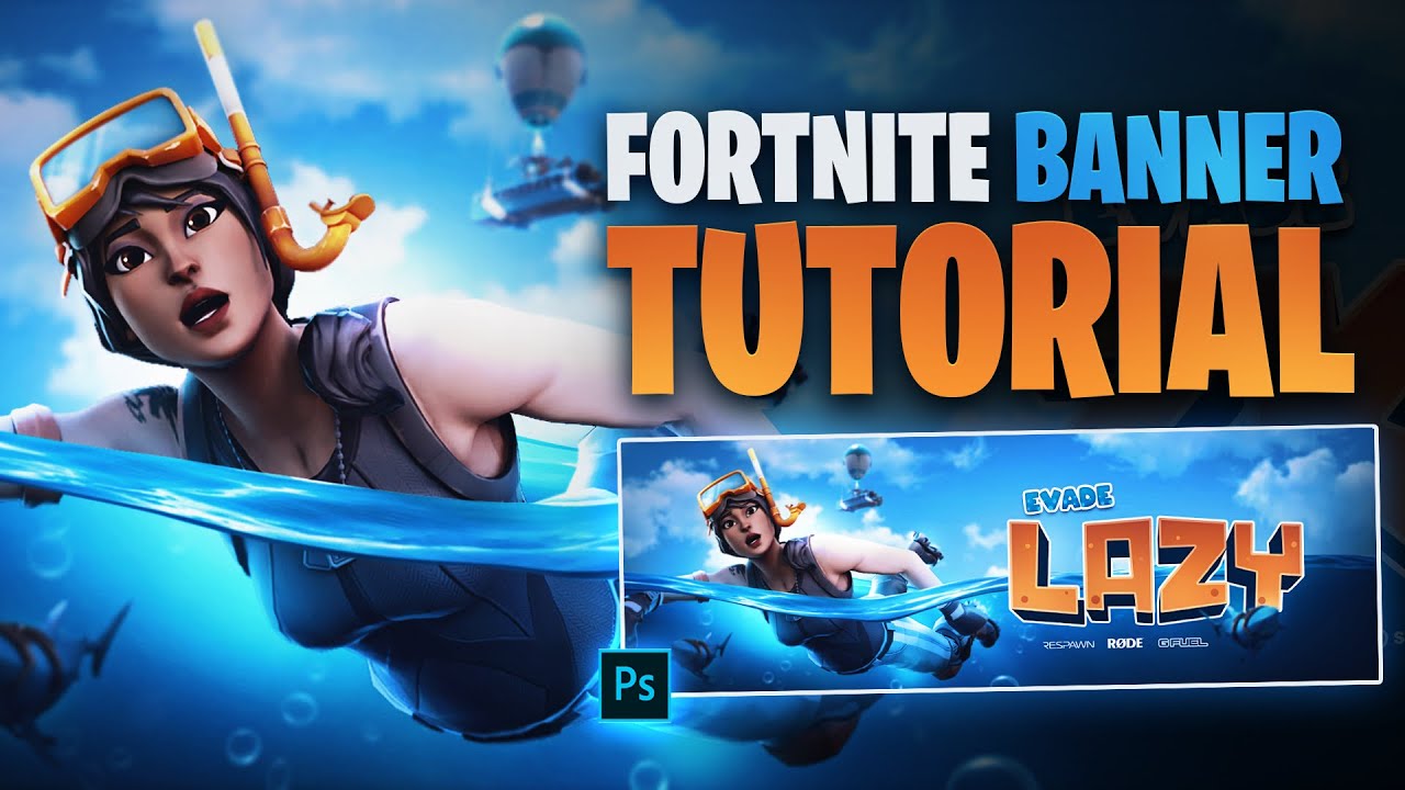 Underwater Fortnite Banner Tutorial (FREE PSD!!) - Tutorial by EdwardDZN