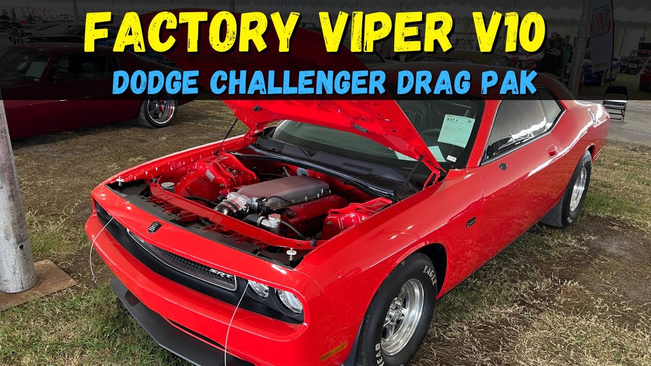 Factory Viper V10 Powered Dodge Challenger Drag Pak