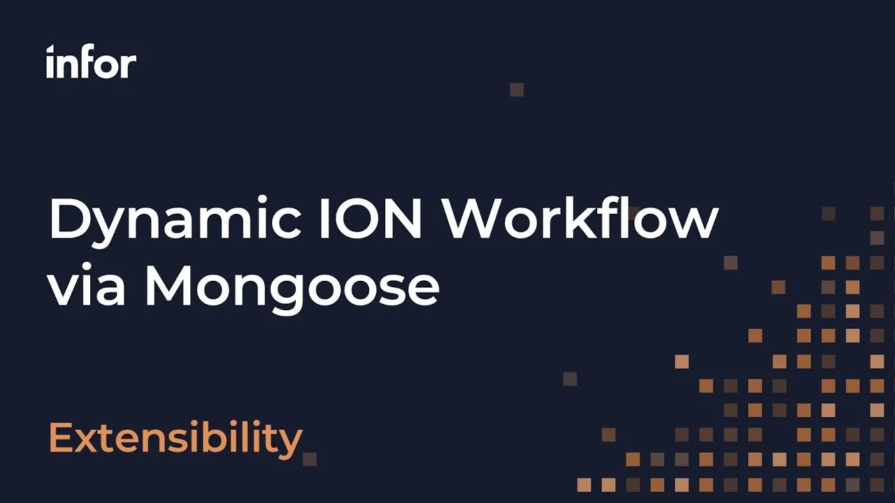 Creating An Approval Workflow with Infor Mongoose