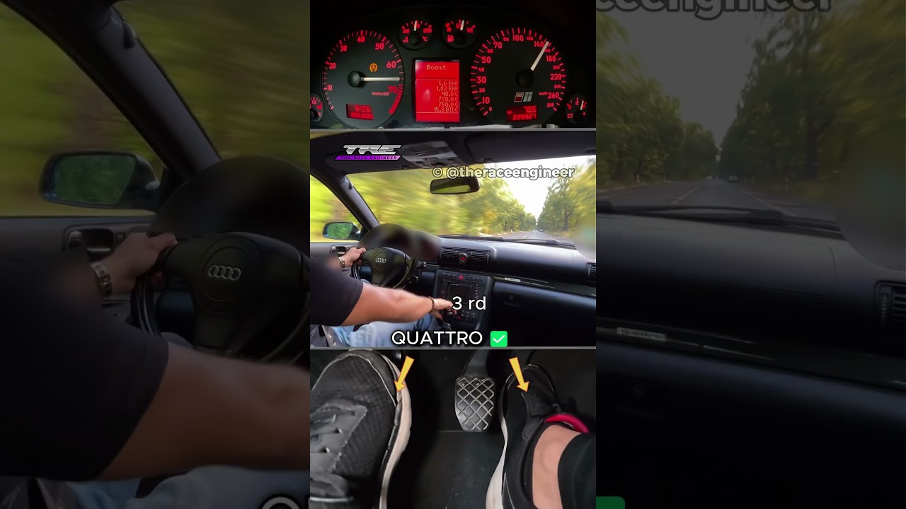 POV: 750HP Manual Quattro in the Woods 🚀