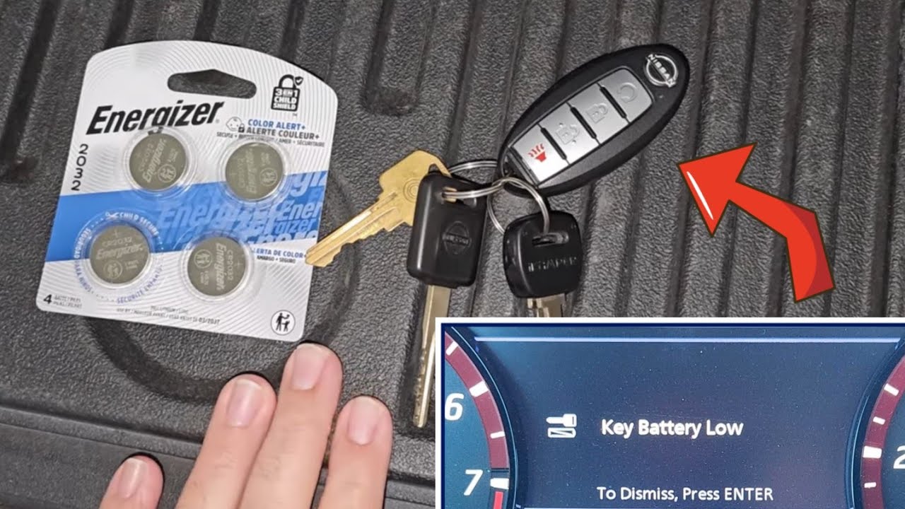 Как заменить батарейку в брелке ключа Nissan Frontier