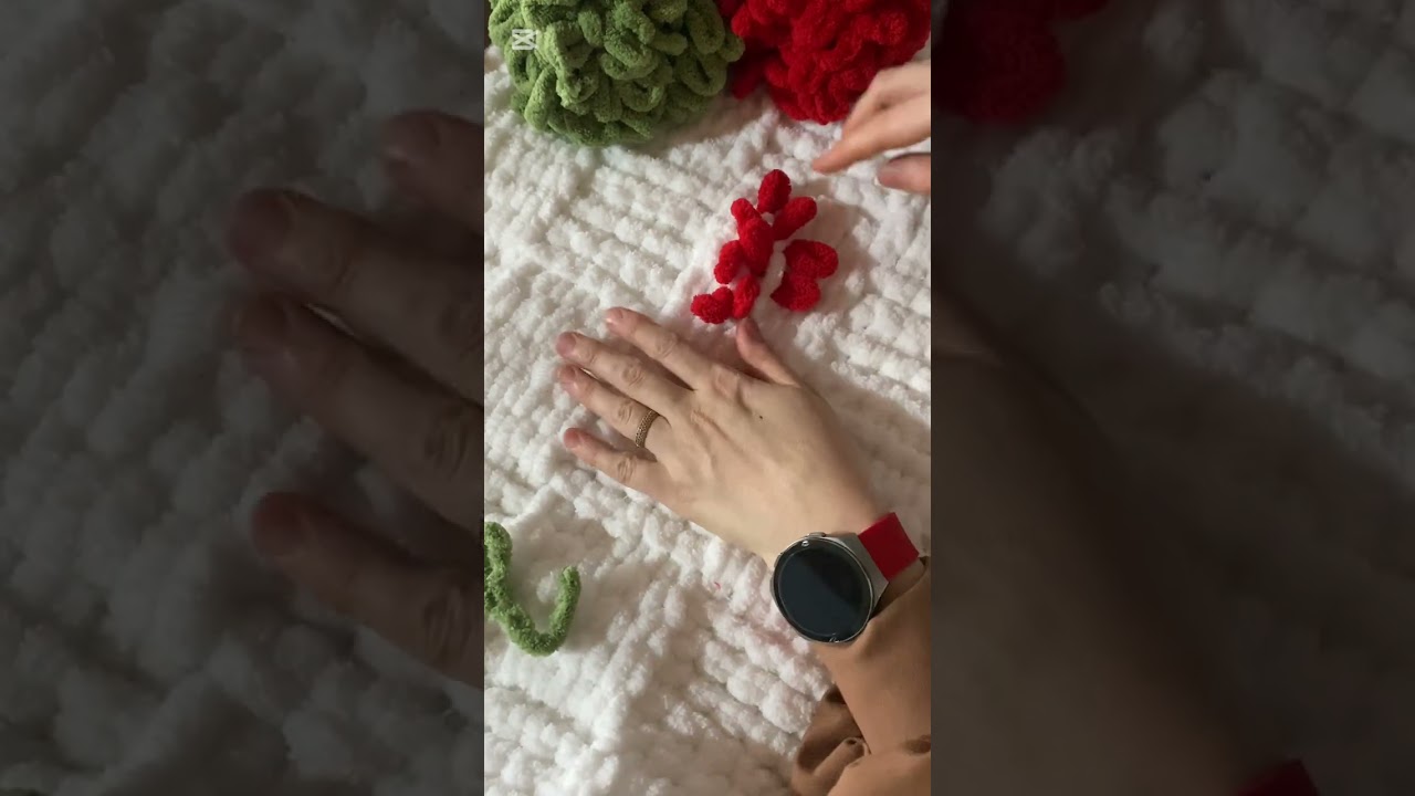 Puffy çilek yapımı 🍓