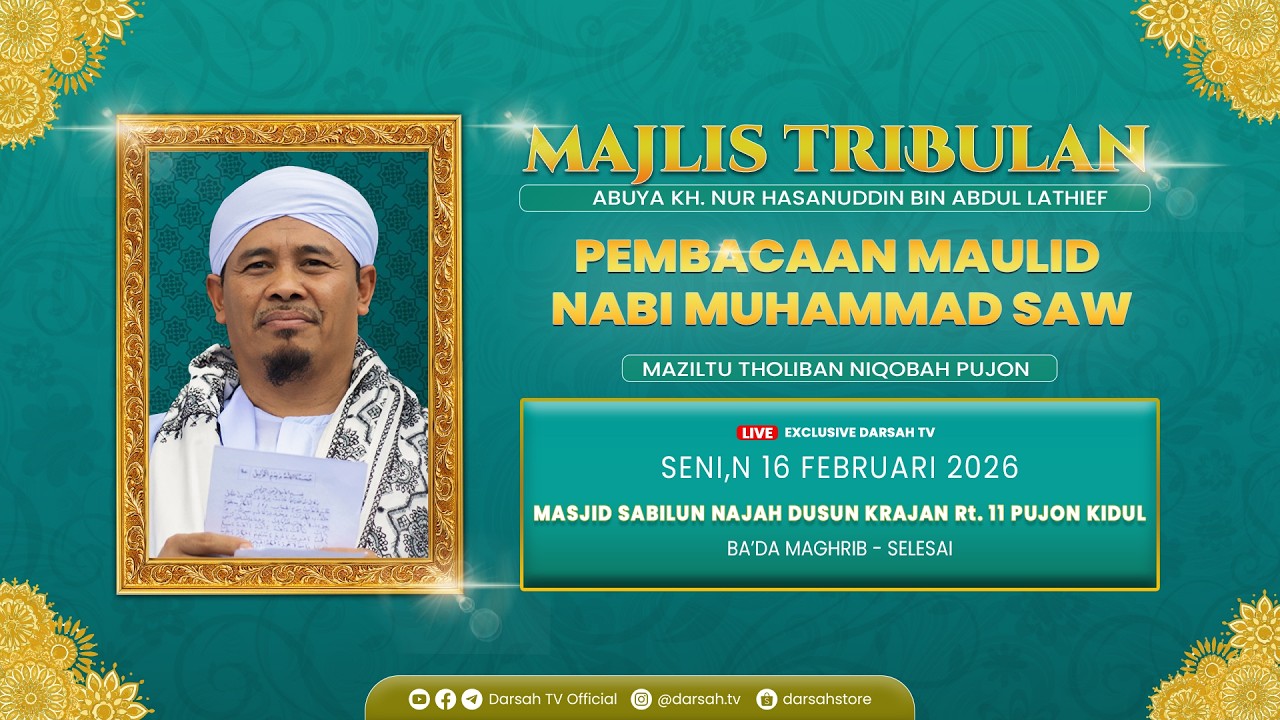 🔴LIVE | ( PEMBACAAN MAULID NABI MUHAMMAD SAW )TRI WULAN M.Z.T NIQOBAH PUJON