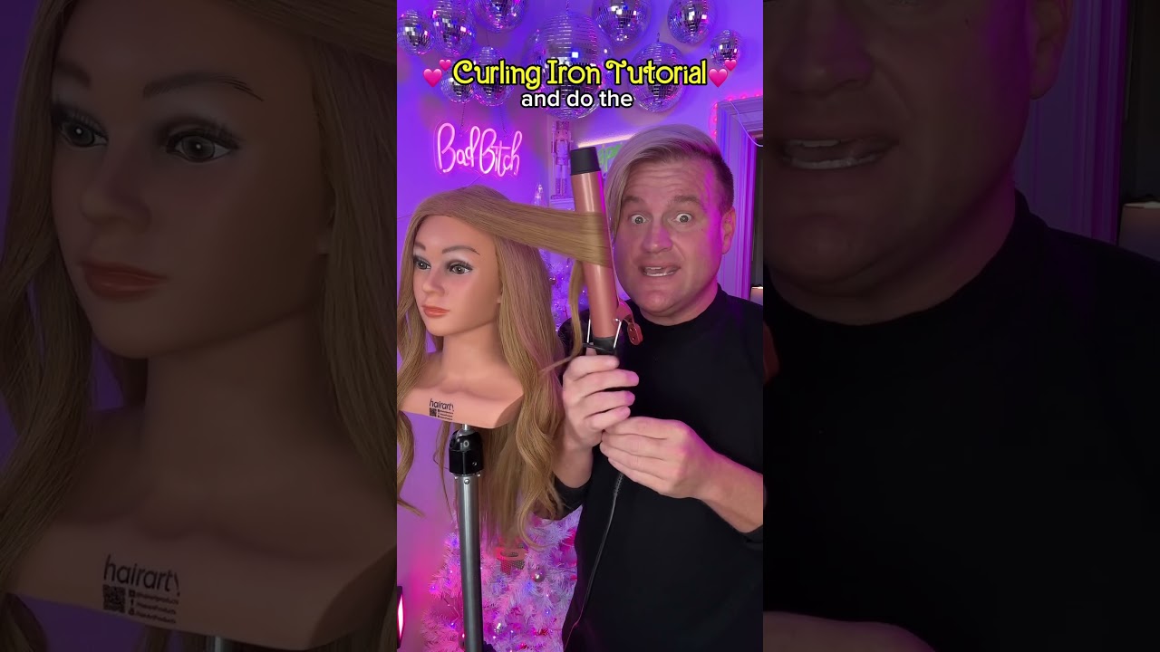 ✨CLAMP Curling Iron Tutorial #curlinghair #curlingiron #hairvideo #hairtutorial #hairhacks #longhair