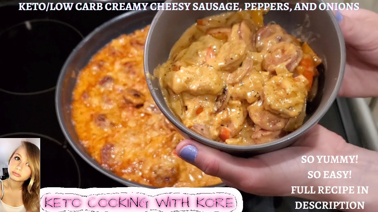 Кето / низкоуглеводная сливочно-сырная колбаса, перец и лук! Легко и вкусно!
