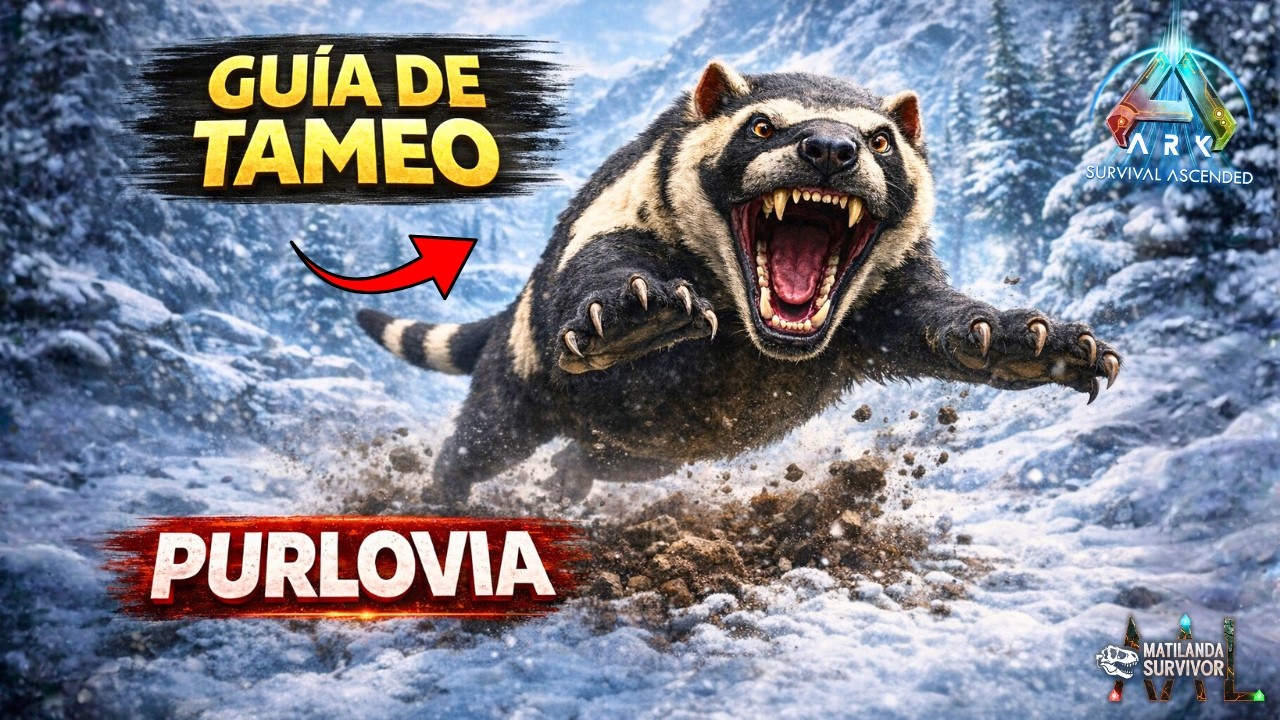 👉 Cómo Tamear PURLOVIA y SUS HABILIDADES en ARK Survival Ascended | Guía completa de tameo 2026